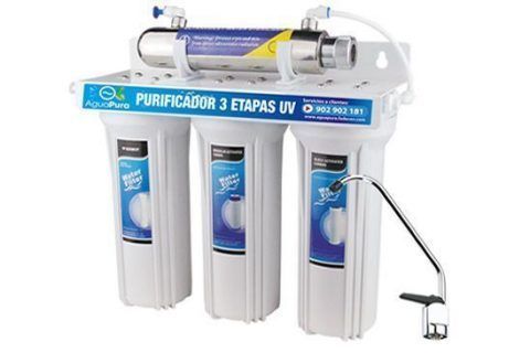 filtro de agua ultravioleta tres etapas
