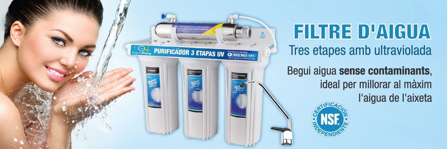 filtre d'aigua tres etapes ultraviolada